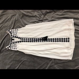 White embroidered dress
